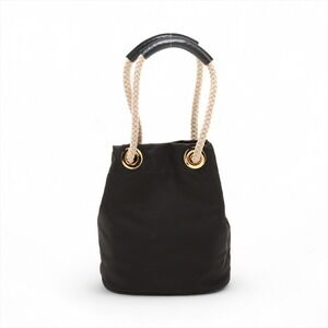 Prada Tessuto leather nylon bag shoulder black